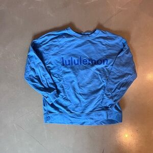 Blue lululemon crew neck size large